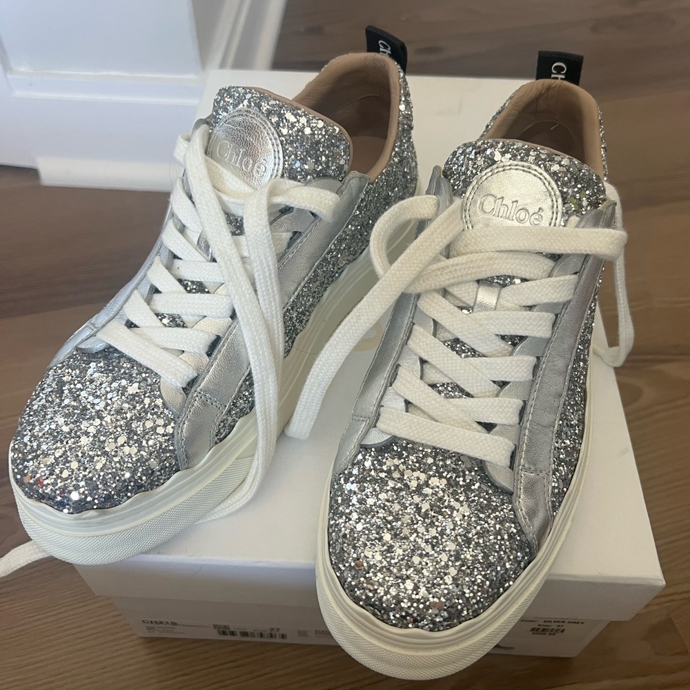 Chloe glitter sneakers
